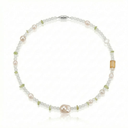 Lumi Letter The Sunlit Ripple "Amber Shore" Necklace