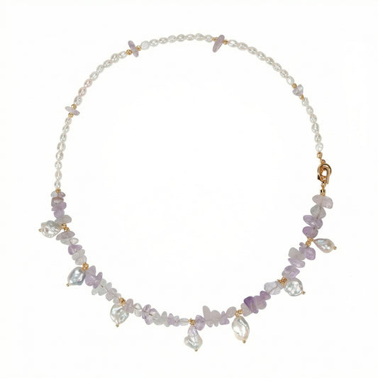 Lumi Letter The Sunlit Ripple "Lilac Shards" Necklace