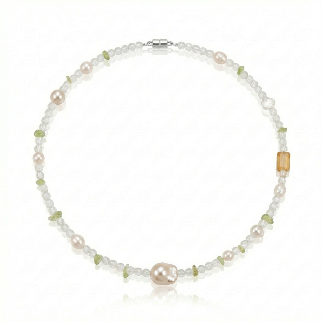 Lumi Letter The Sunlit Ripple "Amber Shore" Necklace