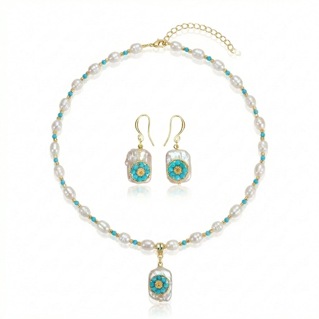 Lumi Letter The Sunlit Ripple "Turquoise Sun" Ensemble