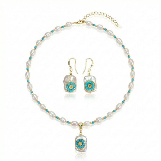 Lumi Letter The Sunlit Ripple "Turquoise Sun" Ensemble