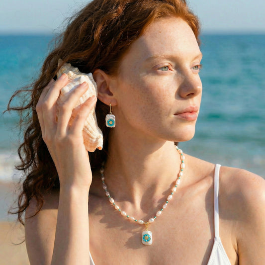 Lumi Letter The Sunlit Ripple "Turquoise Sun" Ensemble